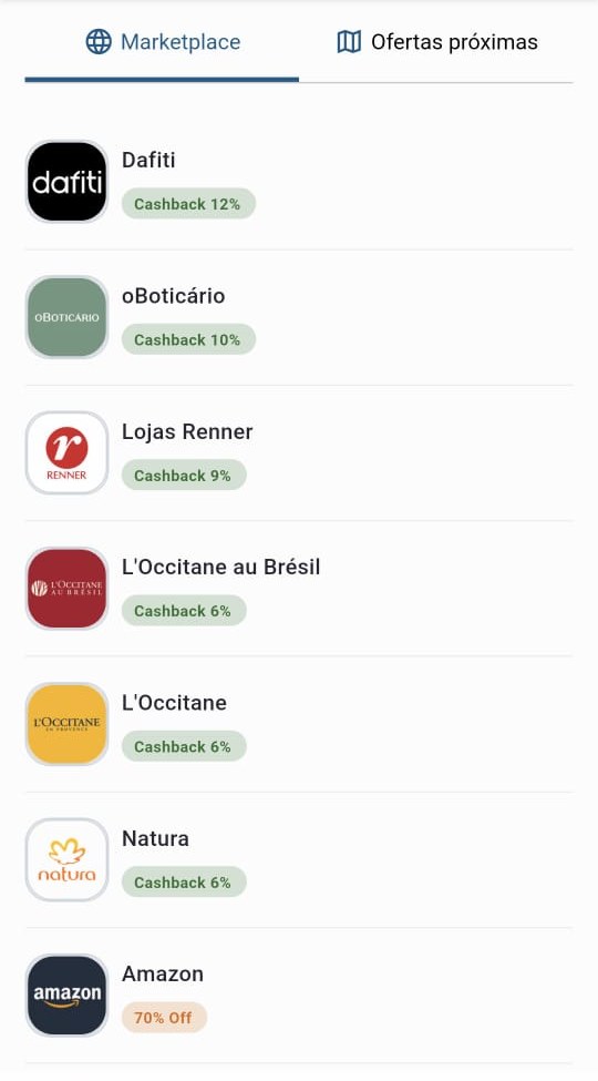 Cashback em beleza e bem-estar no app PrevidaMais